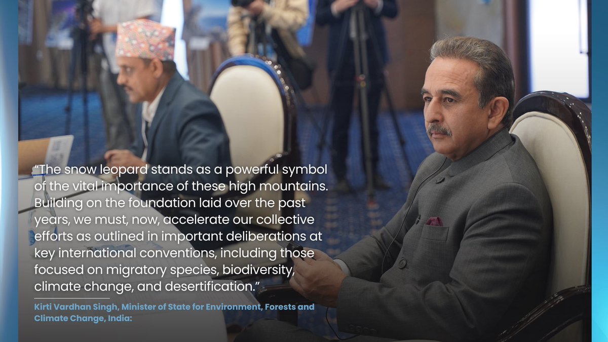 gslep_program's tweet image. Voices from Cholpon-Ata: United for Snow Leopards and Climate Action
Leaders affirm bold commitments to climate justice, local communities &amp;amp; mountain ecosystems. 🐾🌍 #GSLEP #SnowLeopard