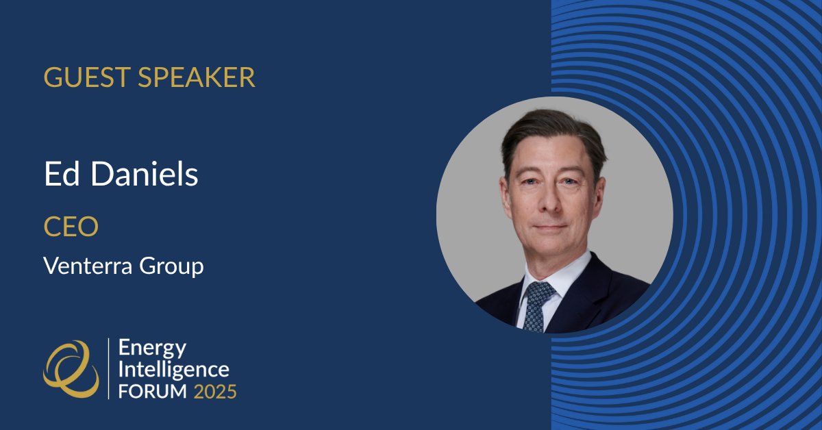 We’re excited to announce Ed Daniels, CEO of #VenterraGroup, as a speaker at the 2025 Energy Intelligence Forum.

Learn more about the many distinguished speakers who have already confirmed their attendance.

Join the conversation: 🔗 bit.ly/3YlsmJa

#EIForum2025 #Energy