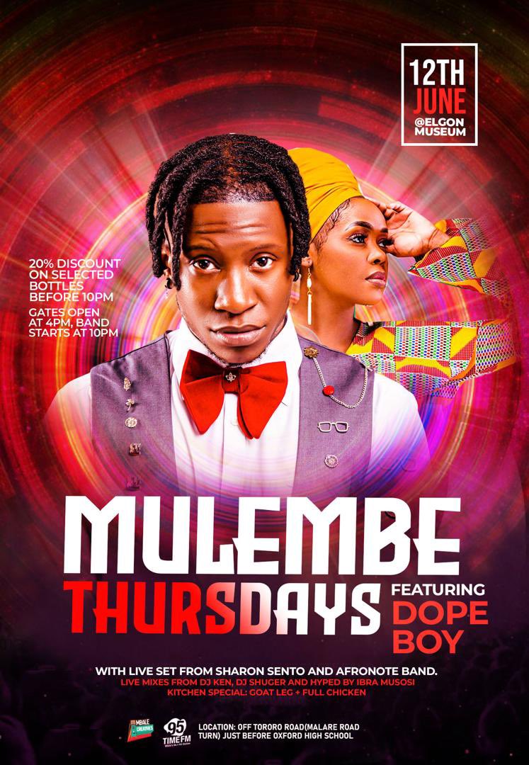stumajef's tweet photo. Get ready to vibe out! The "Dopest Boy Around Town" Dope Boy is taking over Mulembe Thursdays!  Don't miss his infectious energy and incredible vibes! Let's support our home-grown talent and celebrate local greatness!  #DopeBoy #MulembeThursdays #SupportHomeTalent https://t.co/QxVslCN9oE