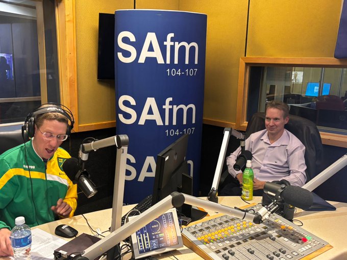 Michael Abrahamson (@memorymentalist) on Twitter photo Amazing to have <a href="/kevinrademeyer/">Kevin Rademeyer</a> (Norwich v Luton) in studio last night for our round table discussion ahead of the Test Championship Final today, as well as <a href="/KenBorland/">Ken Borland</a> and <a href="/eddieleie/">Adv.Leie</a>. If you missed it, you missed out big time. Amazing to have <a href="/kevinrademeyer/">Kevin Rademeyer</a> (Norwich v Luton) in studio last night for our round table discussion ahead of the Test Championship Final today, as well as <a href="/KenBorland/">Ken Borland</a> and <a href="/eddieleie/">Adv.Leie</a>. If you missed it, you missed out big time.