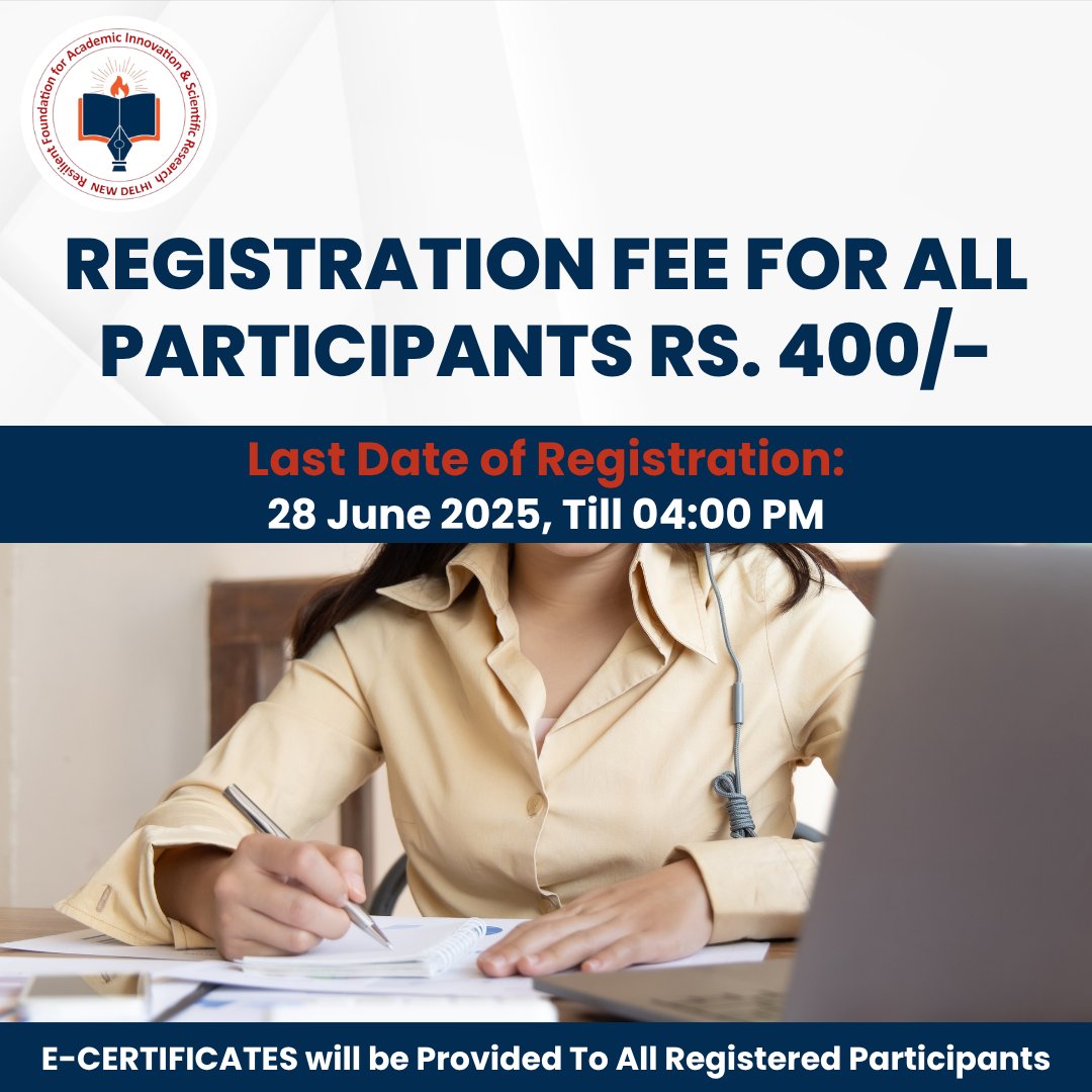 resilient_fdn's tweet image. Join our 3-day online course from June 28–30, 2025, and learn to design error-free and reliable research tools. Get expert guidance from Dr.

#ResearchTraining #QuestionnaireDesign #OnlineWorkshop #ResearchSkills #AcademicTraining #SurveyDesign #Ecertificate #ResilientFoundation