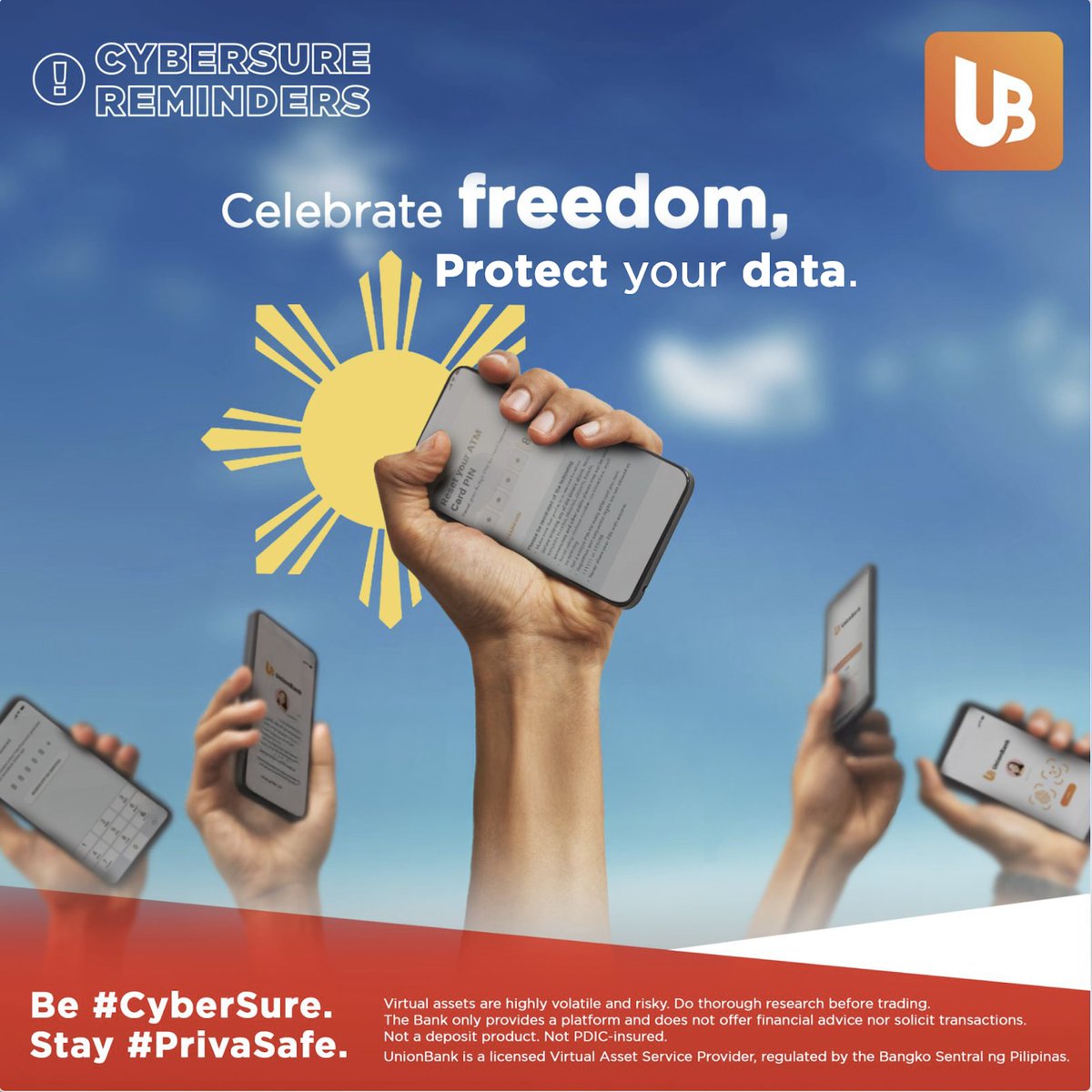 Let's not forget the importance of data privacy in our increasingly digital lives. Just as our freedom is precious, so is our personal information. Be #Cybersure. Stay #PrivaSafe.