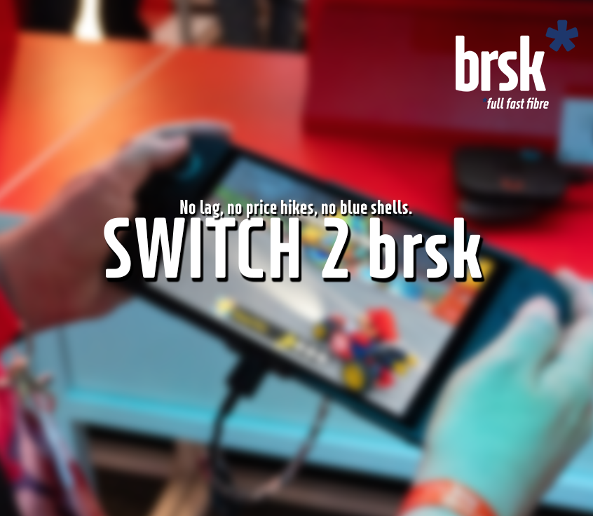 Experience no lag while you're avoiding bananas on the new #MarioKart 🎮

Switch 2 brsk's full fibre broadband today: eu1.hubs.ly/H0kTzc80 🕹️

#nintendoswitch2 #gaming