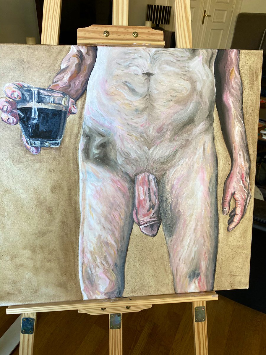 daisy_degas's tweet photo. A recent painting but i think it was best at the start, I think I ruined it 😭 https://t.co/giYIxk3ljG