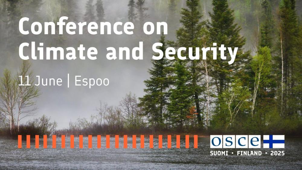 🎥 Live Now! The Finnish Chairpersonship Conference on Climate and Security has just kicked off in Hanasaari, Espoo.

🔗 Join us online: m.youtube.com/watch?v=WO3w1i… 

#OSCE25FI <a href="/OSCE/">OSCE</a>