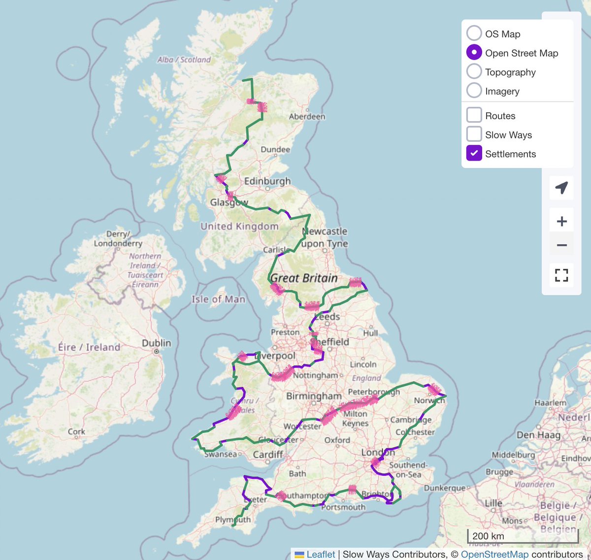 We'd love your help with the #SlowWays #NationalParksTrail! We're trying to collectively walk and check the trail before the end of the month.

Pink bits are done! Could you help with a gap?

41 of 277 routes completed, 15% checked

Join in here &gt; buildstories.slowways.org/national-parks…