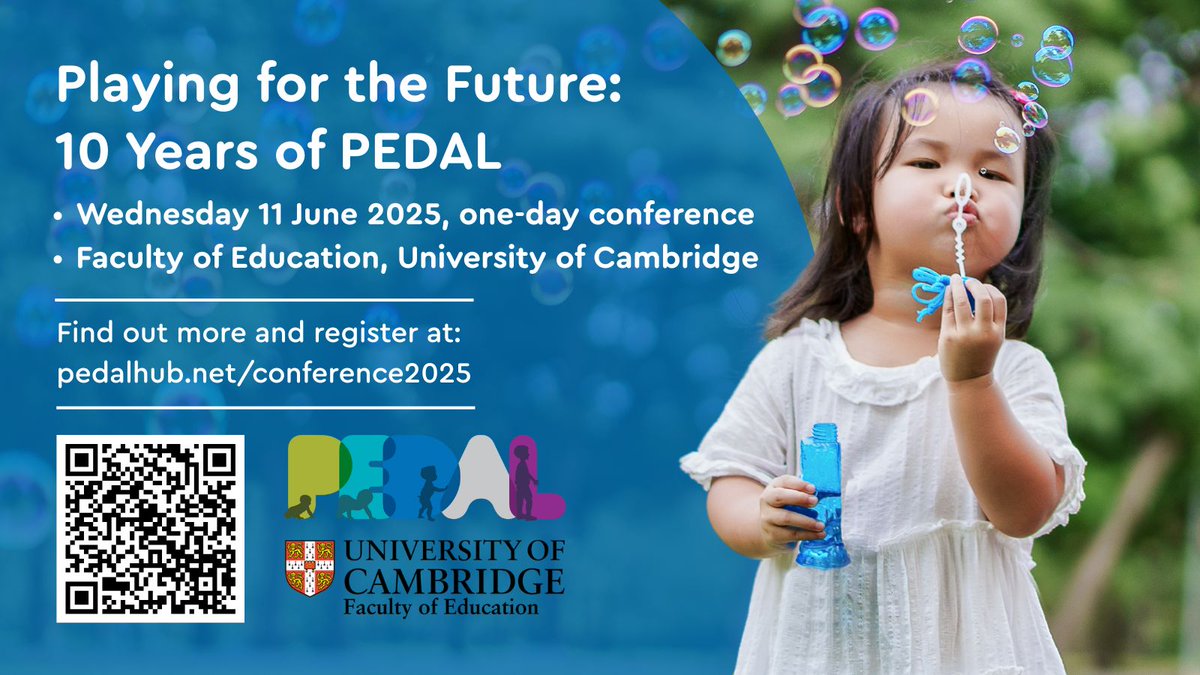 Today's the day of the #PEDALConference2025 and the #InternationalDayofPlay!

Please share your thoughts, photos and take aways on whichever social media platform you use, tagging us <a href="/PEDALCam/">PEDAL Cam</a> and using the #PEDALConference2025 tag! We're also on Instagram, Bluesky and LinkedIn.
