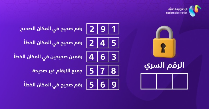 وش الرقم السري لفتح القفل؟ 🧠
ركّز في الأدلة وحل اللغز… إذا عرفت الجواب، اكتبه تحت 👇

#saudiarabia #Mestores