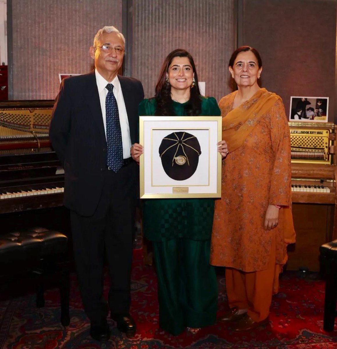 mir_sana05's tweet photo. My first reaction, when i got to know about this honor. Alhamdolillah 

Playing cricket for Pakistan was always the greatest reward in itself.  

From dreaming as a little girl that one day there would even be a women's team in our country, to now standing here, inducted among the very legends I idolized long before I ever held a bat or a ball, this is a moment I once couldn't have dared to imagine.  

To the jury members: Thank you for deeming me worthy of this honor. It humbles me to join the names etched in our sport's history, and I vow to carry this responsibility with the same grit that brought me here.  

But tonight is not just mine. This is for every girl who picks up a bat or a ball in a street where they're told cricket isn't 'for them. For every woman who defies expectations, whether on the pitch, in their homes, or in any space where dreams are told to wait- keep claiming your place in this world. Our journeys are never easy, but they are possible. 

To my teammates, coaches, and family: You turned my dream into a fight worth fighting. And to Pakistan, thank you for letting me wear your colors. The best is yet to come, in sha Allah"