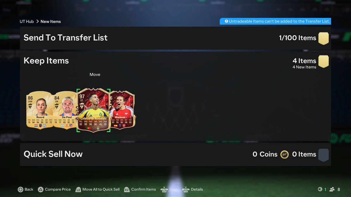 LadToDad_'s tweet image. Played a handful of games on FC25 this year and haven’t played a single FUT Champs. Saw there was 2 hours left of the current champs so put together this monstrosity of a team, did a speedrun to 7 wins and pulled this. 

Don’t put your money on this game kids.. #FC25
