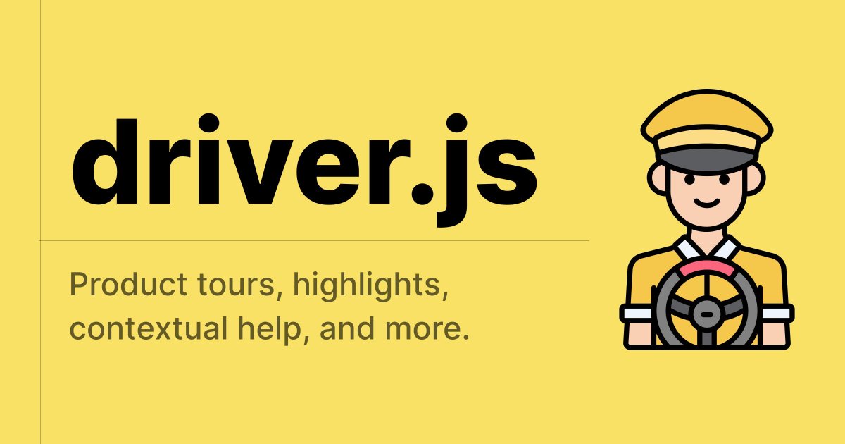 I used to write tutorials as docs with screenshots and arrows. It worked, but just so.

I recently found Driver.js: overlay tutorials on the real UI.

I’m not using it yet in a real app, but I will soon.

Do you have this use case? 
Check it out here: buff.ly/3mVEXTJ