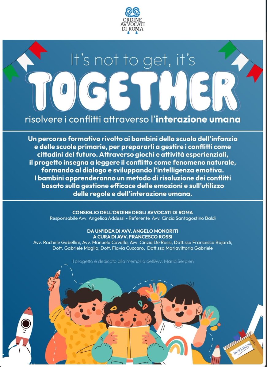 🏆⚖️ Il progetto del Consiglio dell'Ordine degli Avvocati di Roma vince il #PremioDruckman 2025 per l’innovazione nella formazione alla negoziazione tra i #bambini 👇🏻
ordineavvocatiroma.it/product/355076…