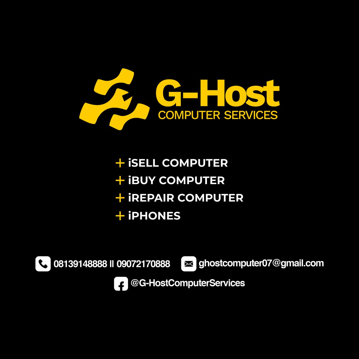 jon_d_doe's tweet image. G-host computer service 

Expert laptop sales and repairs for all your computer needs. Quality service, affordable prices. Experience reliable, efficient, and cost-effective services for all your laptop requirements.
MacBook, HP, Dell, Alienware and complete workspace set up
Our…