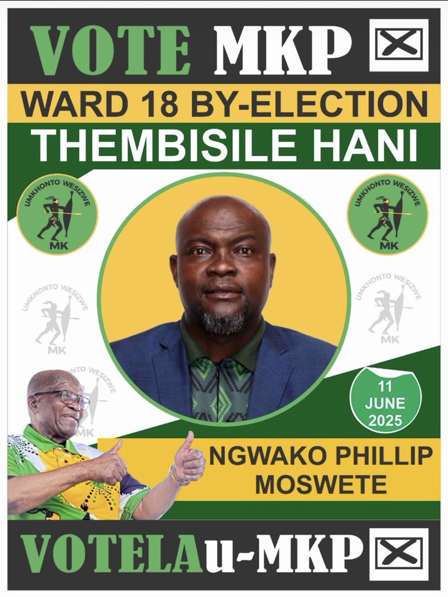 Today at Thembisile Hani … Nkangala Region 💚🖤💛