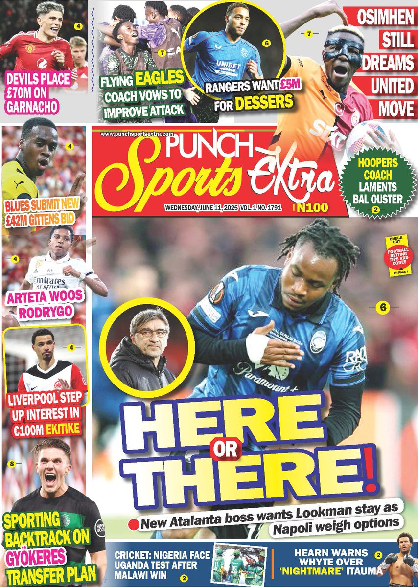 11 JUNE 2025 HEADLINES <a href="/CoverpagesNg/">Cover Pages</a>