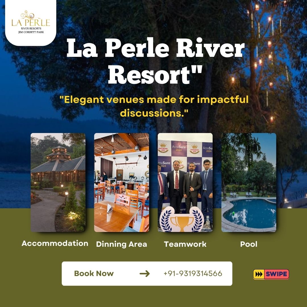 ExcelResorts's tweet photo. Where ideas flow &amp; teams grow! 💼🌿
Host your next offsite at La Perle River Resort, Jim Corbett.
Elegant spaces. Productive vibes.
📞 Call: +91-9319314566 | https://t.co/9TjURIqHZm

#LaPerleResort #CorporateRetreat #JimCorbett #LeadershipMeet #BusinessRetreat #WorkationIndia https://t.co/hMclaFDTkV