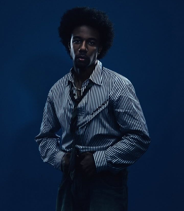 Ebubé in his modeling bag. Love these shots.