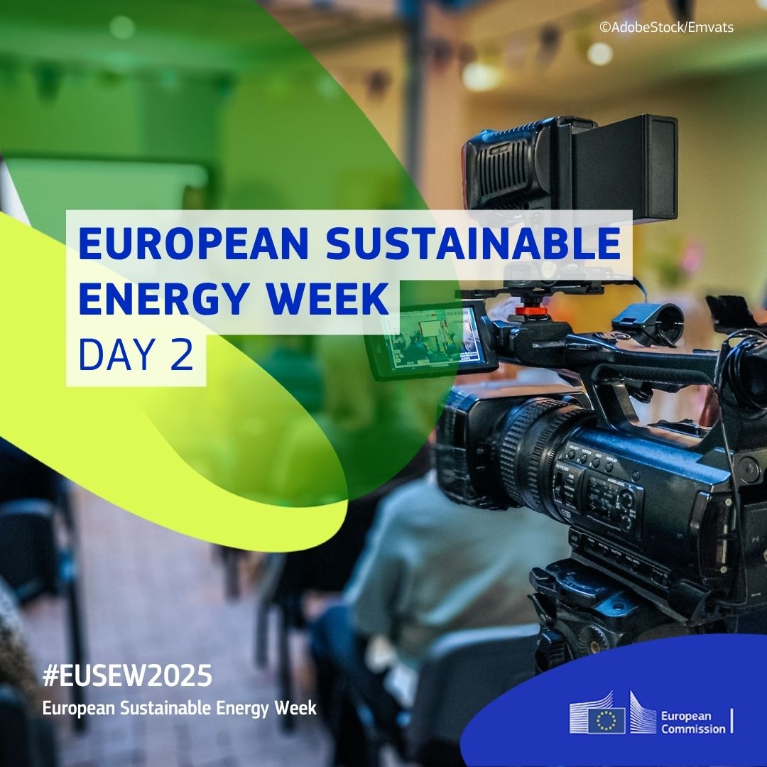 Energy4Europe 🇪🇺 (@energy4europe) on Twitter photo It’s day 2 of #EUSEW2025! On the agenda
🔹Keynote speech by D-G @JoergensenJuul
🔹Implementation dialogue with Commissioner <a href="/DanJoergensen/">Dan Jørgensen</a> (in-person only)
🔹24 green #EnergyTransition policy sessions
Follow via livestream 👉 europa.eu/!9WpfnW It’s day 2 of #EUSEW2025! On the agenda
🔹Keynote speech by D-G @JoergensenJuul
🔹Implementation dialogue with Commissioner <a href="/DanJoergensen/">Dan Jørgensen</a> (in-person only)
🔹24 green #EnergyTransition policy sessions
Follow via livestream 👉 europa.eu/!9WpfnW