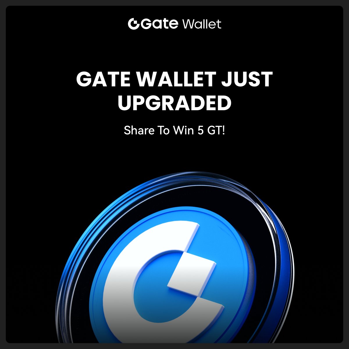 Gate Wallet (@gatewallet) on Twitter photo 🚀 Gate Wallet Upgrade Giveaway New wallet, new features — join our RT campaign and win your share of 5 GT!
✅ Follow <a href="/GateWallet/">Gate Wallet</a>
✅ Like + RT the tweet above 👆
✅ Comment on your favorite new feature below
🎁 5 to share 5 GT prize pools!
📅 Duration: Until June 15, 23:59 🚀 Gate Wallet Upgrade Giveaway New wallet, new features — join our RT campaign and win your share of 5 GT!
✅ Follow <a href="/GateWallet/">Gate Wallet</a>
✅ Like + RT the tweet above 👆
✅ Comment on your favorite new feature below
🎁 5 to share 5 GT prize pools!
📅 Duration: Until June 15, 23:59