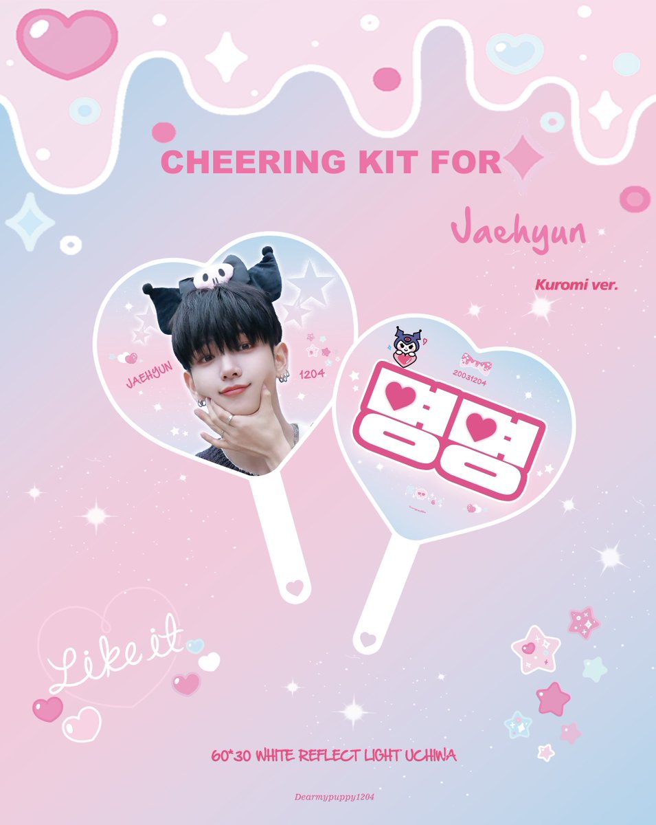 𝘾𝙝𝙚𝙚𝙧𝙞𝙣𝙜 𝙆𝙞𝙩 𝙛𝙤𝙧 𝙅𝘼𝙀𝙃𝙔𝙐𝙉

TOKYO 6.28 29 30 現地販売

🩵ご予約のフォームはこちらから
gforms.app/p/AoDTa2f

🩵RT 추첨 2분께 원하는 슬로건을 드립니다

GO💌DM
🇯🇵日本国内郵送をご希望の場合はご連絡お願いします

#BOYNEXTDOOR #보이넥스트도어 
#JAEHYUN #명재현