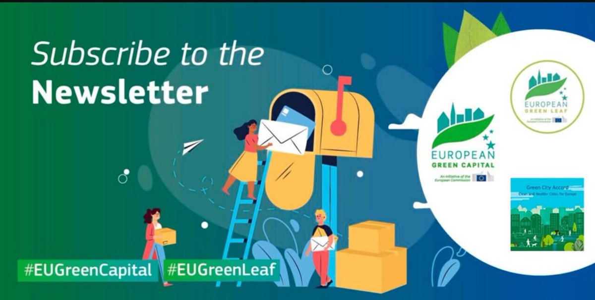 Want to learn about the cities pioneering a greener future for Europe?🌱  

Subscribe to the #GreenCities Newsletter to receive updates on #sustainability and news about the #EUGreenCapital, #EUGreenLeaf Awards, and #GreenCityAccord initiatives.  

✍️kont.ly/676e0b7f