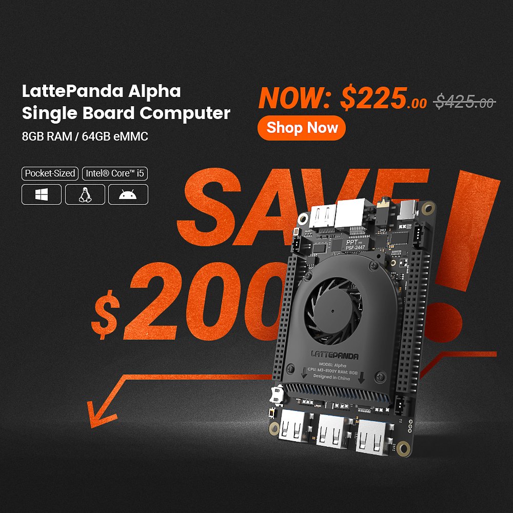 dfrobotcn's tweet image. 🔥The LattePanda 2 Alpha 864s is now $200 OFF and available without quantity limits!
This powerful Windows/Linux SBC is perfect for your next project. Don't miss out on this amazing deal! 🚀
👉Buy now: dfrobot.com/product-1728.h…
#LattePanda #SingleBoardComputer #SBC #DFRobot…
