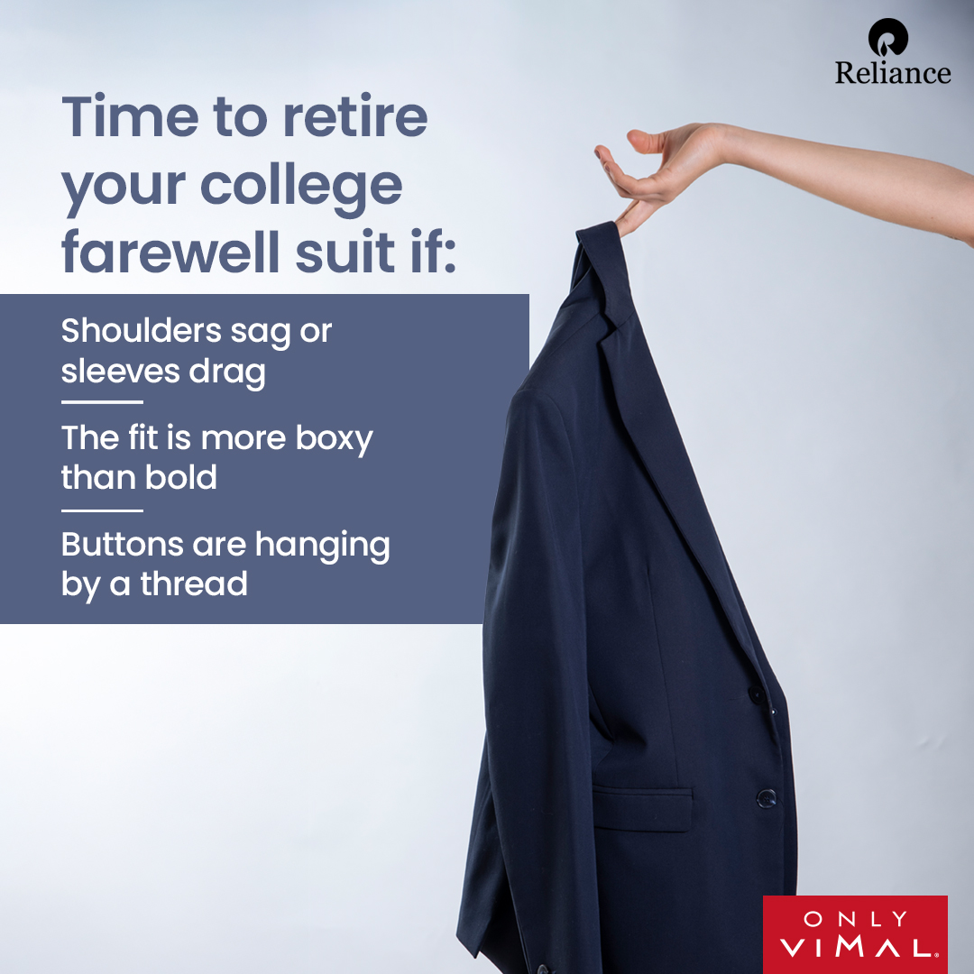 OnlyVimal_India's tweet photo. If your suit’s giving up on you, it’s time for an upgrade. Because a sharp fit isn’t a luxury, it’s your signature.
#OnlyVimal #OnlyVimalIndia #Reliance #RelianceIndustries #RelianceTextiles
#MensFashion #Menswear #Style #Styling #StyleTips https://t.co/iNGW3Zov2J