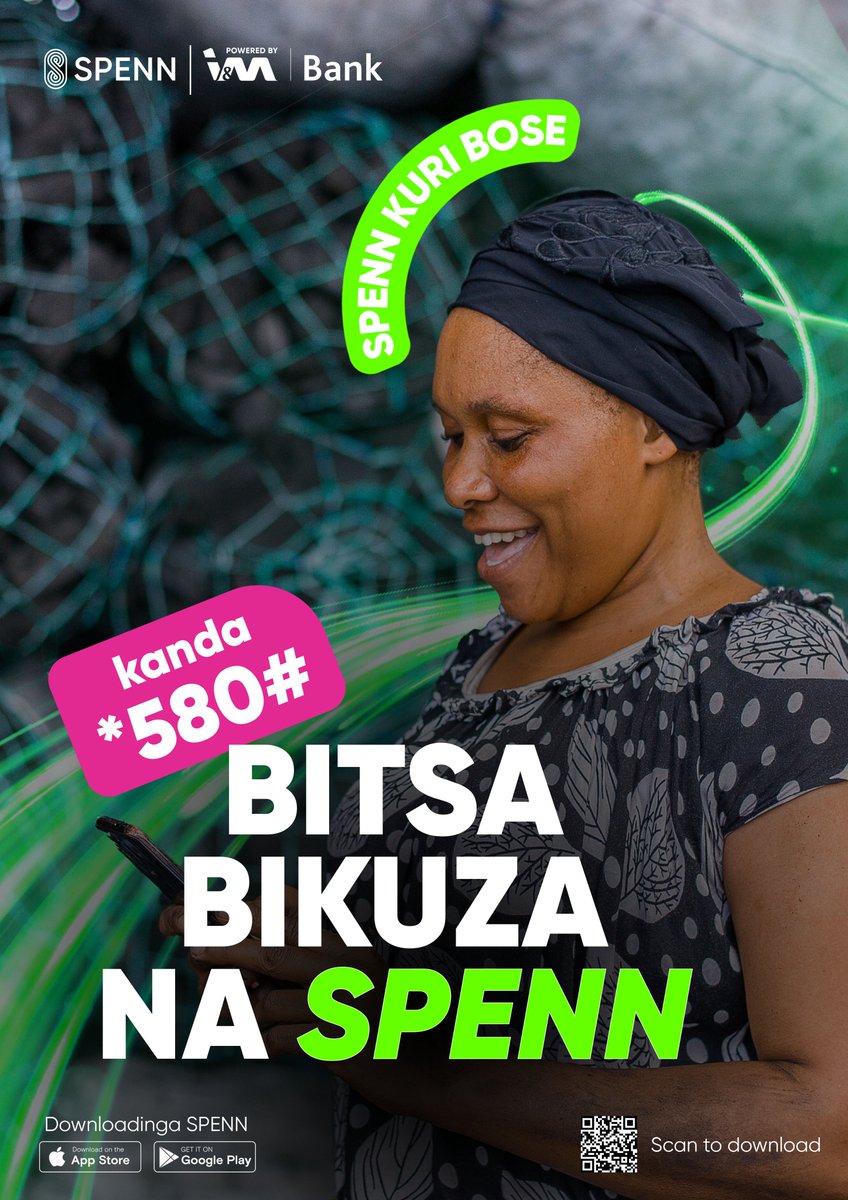 Hamwe na SPENN ushobora gukoresha serivisi za banki zibanze nko kubitsa, kubikuza ndetse n'ibindi byinshi!

kanda *580# cyangwa umanure apulikasiyo yacu kuri app store yawe

#spennkuribose #spenn #easybanking #smartbanking