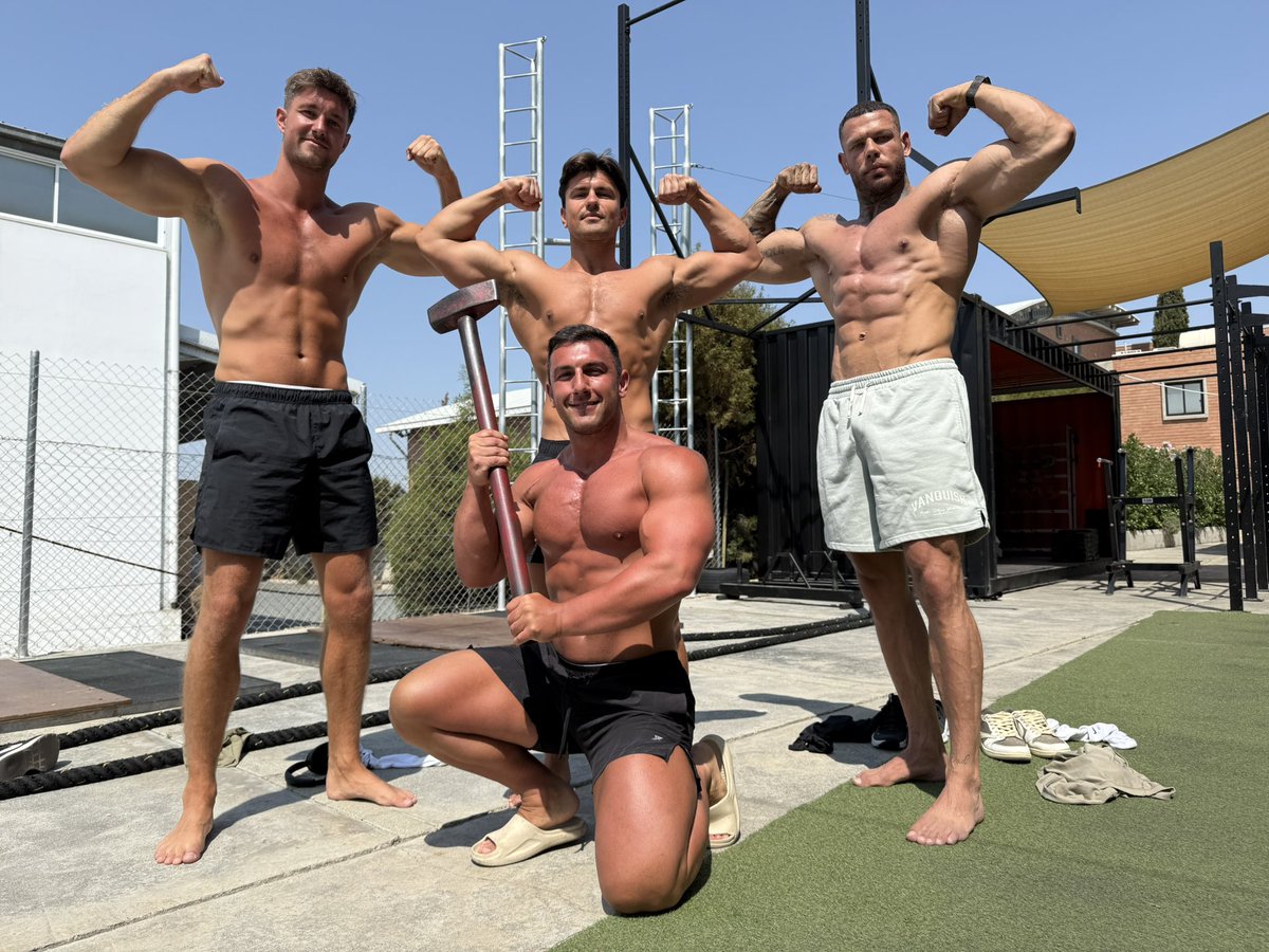 Alpha Matty (@alphamatty1) on Twitter photo The morning link up you didn’t think you needed 😉😈.
Big gym sesh going down with the boys out in Cyprus this morning.
Group drains going down all day.
<a href="/alphabigdaddyy/">Alpha Big Daddy</a>
<a href="/MasterMuscleGod/">MasterMuscleGod</a>
<a href="/MasterAres_/">Master Ares</a> The morning link up you didn’t think you needed 😉😈.
Big gym sesh going down with the boys out in Cyprus this morning.
Group drains going down all day.
<a href="/alphabigdaddyy/">Alpha Big Daddy</a>
<a href="/MasterMuscleGod/">MasterMuscleGod</a>
<a href="/MasterAres_/">Master Ares</a>