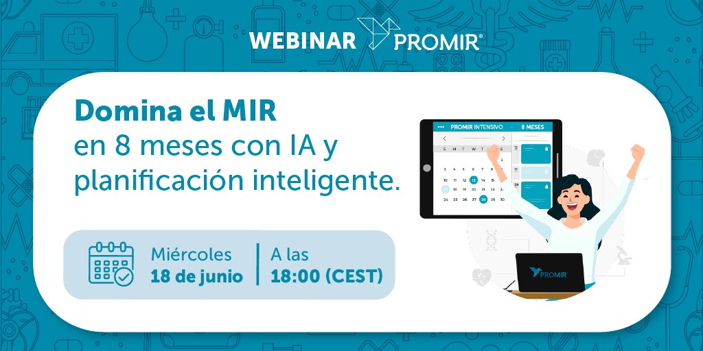 🧠 ¿Y si pudieras preparar el MIR con estrategia en tan solo 8 meses?

Entérate de todo:cloud.emp.medicapanamericana.es/mc-promir-webi… 

#examenMIR #PreparaciónMIR #OpositorMIR #MIR #EstudianteMedicina #ConfianzaPROMIR  #2MIR26 #MIR2026 #PROMIR #CursoPromirIntensivo #PromirIntensivo #SomosDiferentes