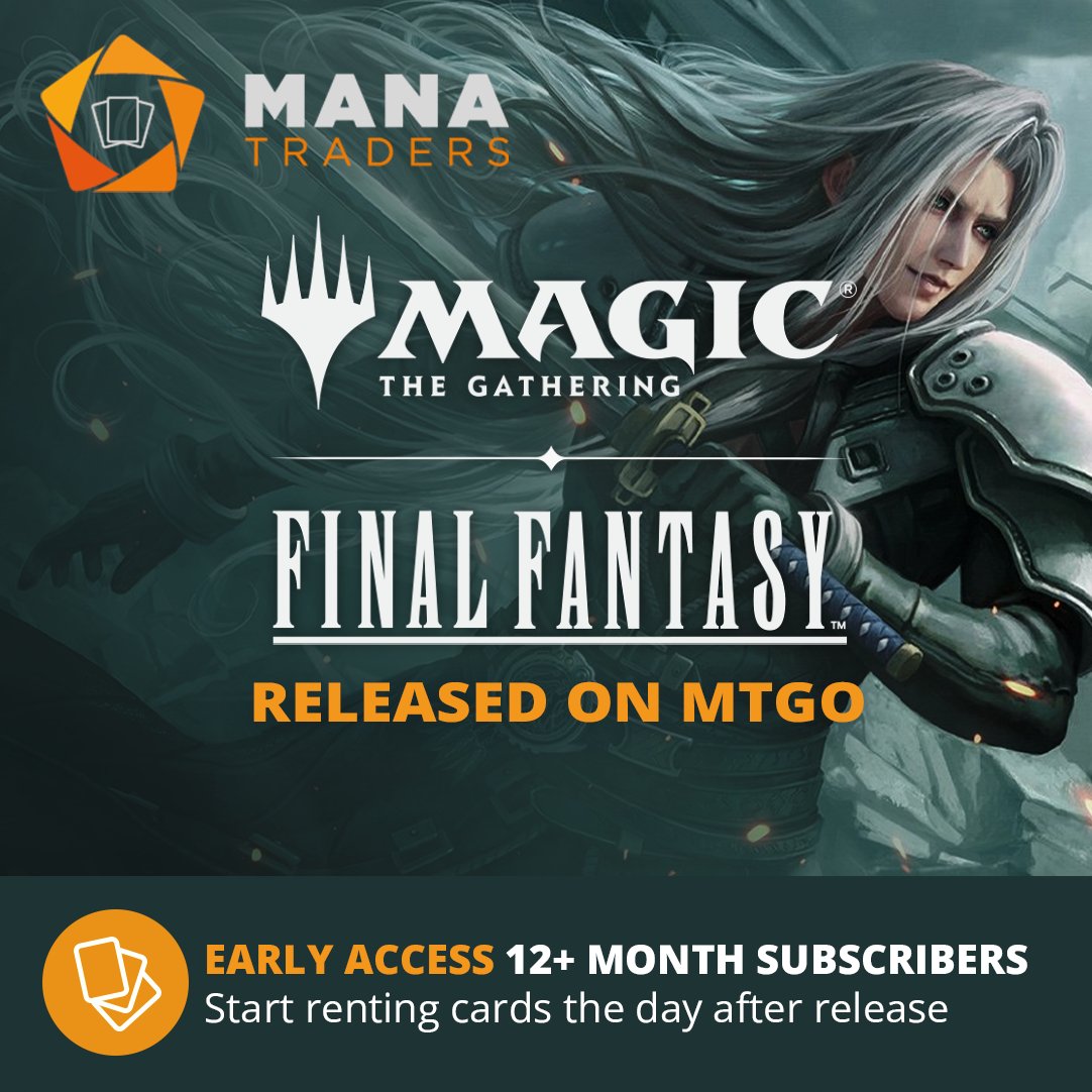 ManaTraders (@mana_traders) on Twitter photo Magic: The Gathering®—FINAL FANTASY™ has arrived on #MTGO — and it’s coming to Manatraders rentals!  
💎 Early access depends on your subscription tier: 
🔸Diamond → Same Day 
🔸 Sapphire/Ruby → Next Day
🔸Emerald → Up to 5 Days 
🔸Pearl → 7 Days  
Get early access—check Magic: The Gathering®—FINAL FANTASY™ has arrived on #MTGO — and it’s coming to Manatraders rentals!  
💎 Early access depends on your subscription tier: 
🔸Diamond → Same Day 
🔸 Sapphire/Ruby → Next Day
🔸Emerald → Up to 5 Days 
🔸Pearl → 7 Days  
Get early access—check