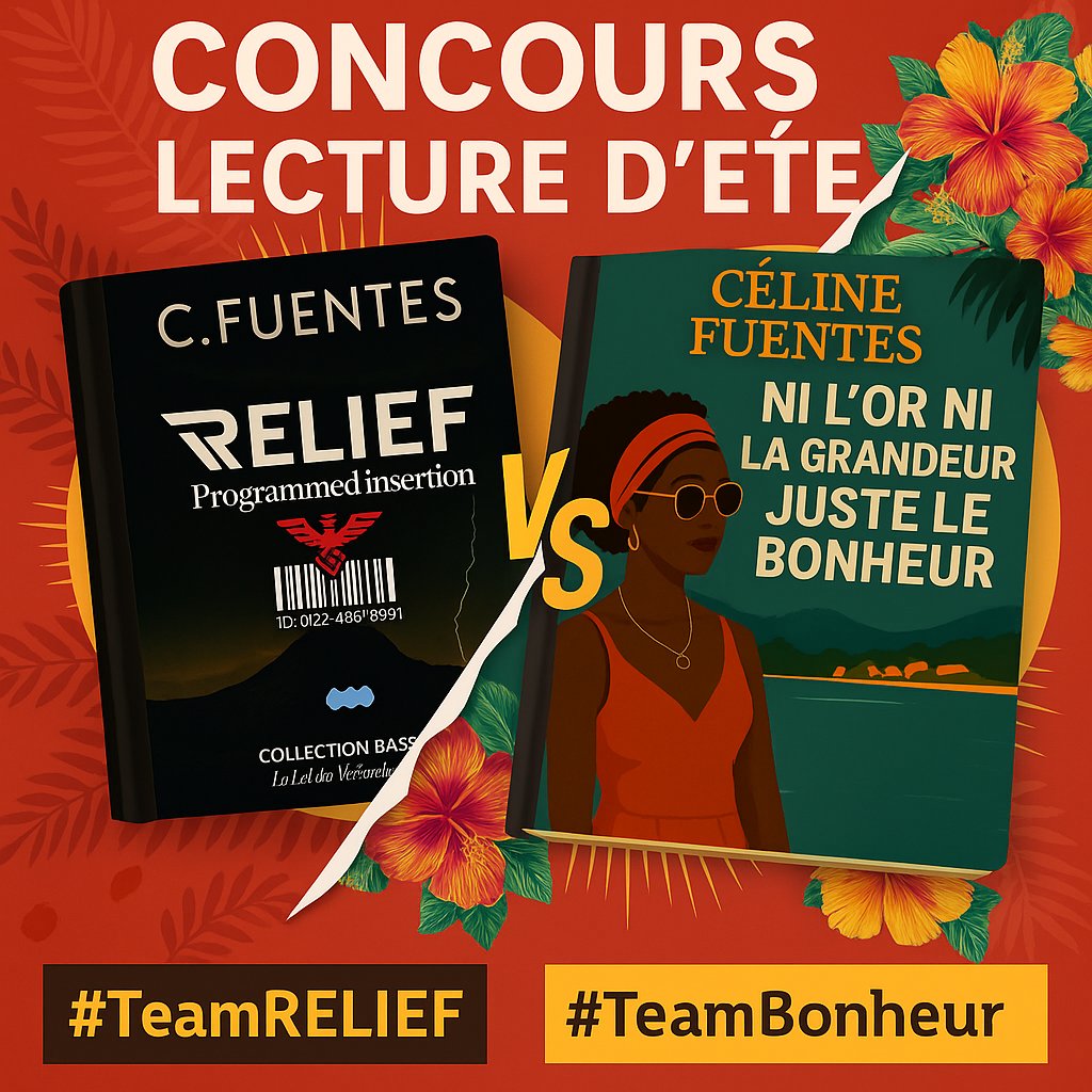 📚 CONCOURS LECTURE D’ÉTÉ 📚
#TeamRELIEF ⚡ ou #TeamBonheur 🌺 ?
Les 2 livres sont dans l’abonnement Kindle pour vos lectures d’été !

RT + commentez avec votre team → vous jouez pour le livre choisi !
Tirage vendredi 15h #VendrediLecture ☀️📖 #liseuse #kindle #lire #concours
