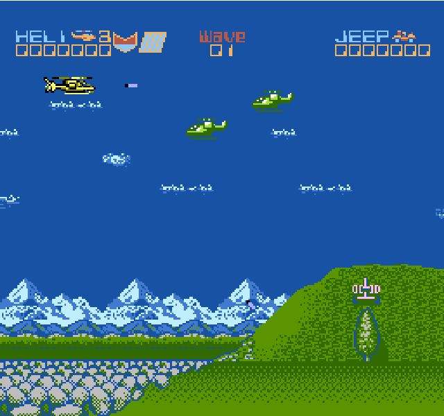 С 35-летием, Silkworm на NES!
Кстати, редкий пример игры, где одна и та же музыкальная тема (причем сама по себе довольно однообразная) долдонит во всех уровнях.