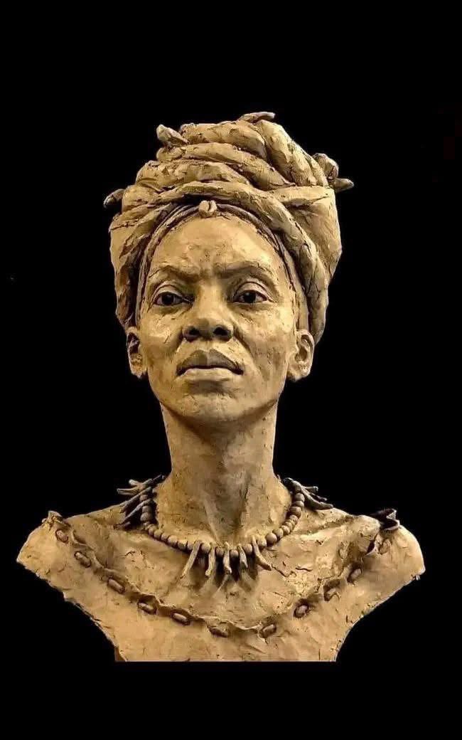 Queen Nanny of the Maroons.
Born 1686: Ghana
Died  1733/1750: Jamaica 

She fought and freed over 800 slaves on the island of Jamaica. She was a queen in Ghana from the warrior Ashante tribe.

Queen Nanny is Jamaica's only female hero #Nanny #Warrior #Jamaica