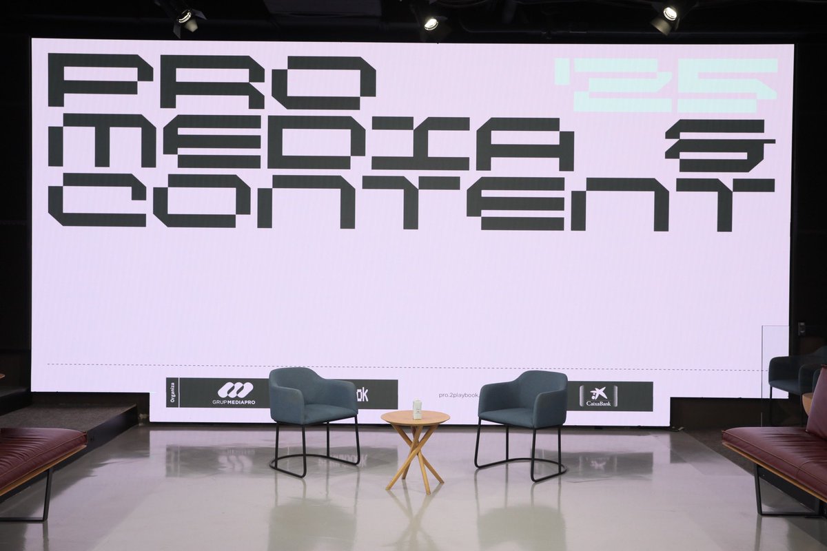 2Playbook's tweet photo. Todo listo para arrancar la segunda edición de #PROMediaContent, evento organizado por @2Playbook de la mano de @grupomediapro en el All In One de @caixabank en Madrid https://t.co/skDCuxCKVH