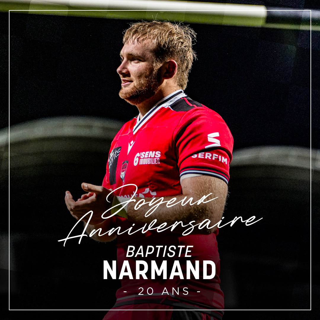 Nous souhaitons un 𝐣𝐨𝐲𝐞𝐮𝐱 𝐚𝐧𝐧𝐢𝐯𝐞𝐫𝐬𝐚𝐢𝐫𝐞 à notre jeune talonneur du centre de formation, Baptiste Narmand 🥳

20 ans aujourd'hui 🙌

#LaForceDuLOU
#LaMeute