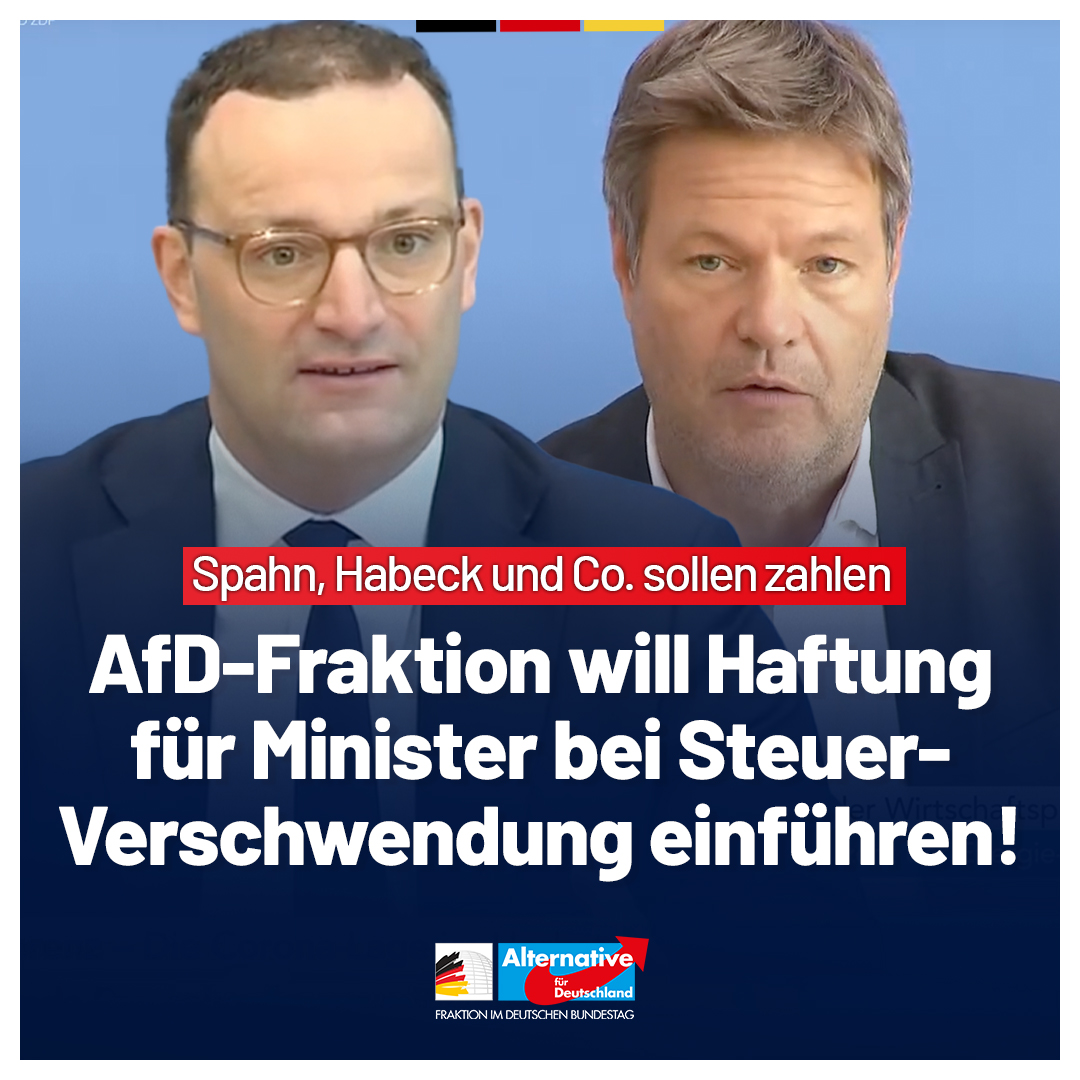 Wir haben einen Gesetzentwurf zur Einführung der Haftung von Bundesministern bei Amtspflichtverletzungen vorgelegt. Ziel ist es, die Verantwortlichkeit von Ministern für Fehlentscheidungen zu stärken und somit den Steuerzahler vor finanziellen Verlusten zu schützen. Immer wieder