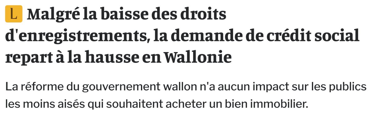 Merci le MR/Les Engagés ! Leur promesse : faciliter l’accès à la propriété pour les jeunes et les familles.
Réalité :
➡️ +18% sur les prix des maisons
➡️ Suppression du chèque habitat
➡️ Explosion du recours au crédit social
➡️ Les plus modestes exclus
➡️ La classe moyenne