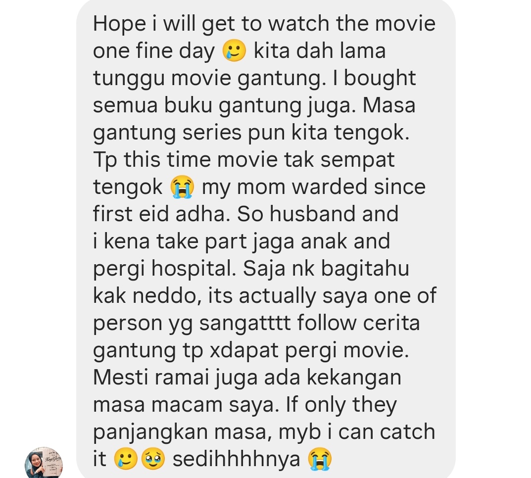 Ini cuma segelintir yang mengharapkan <a href="/GSCinemas/">GSC</a> dan <a href="/TGVCinemas/">TGV Cinemas 🇲🇾</a> memenuhi syarat Wajib Tayang selama dua minggu untuk GANTUNG: MUSKETEER CODE.

Ada ramai lagi. Sekurang-kurangnya berikanlah panggung kecil untuk filem ini berumah seketika sehingga Ahad ini.