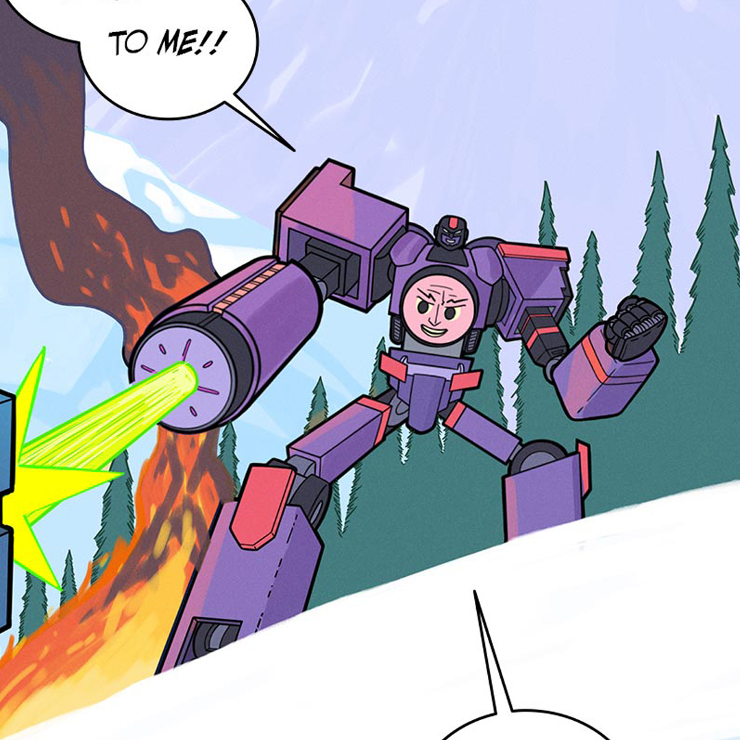 danleecomics's tweet photo. The latest Choo Bots page is up! This is  where the war truly begins. Read page 14 now on Substack or Patreon — both free.

#ChooBots  #Webcomic #IndieComics #ComicArt #VisualStorytelling #ComicPage  #DigitalComics #RobotBattle #SciFiComics #WebcomicsOfInstagram  #ComicCreators https://t.co/X8WPVnzGos