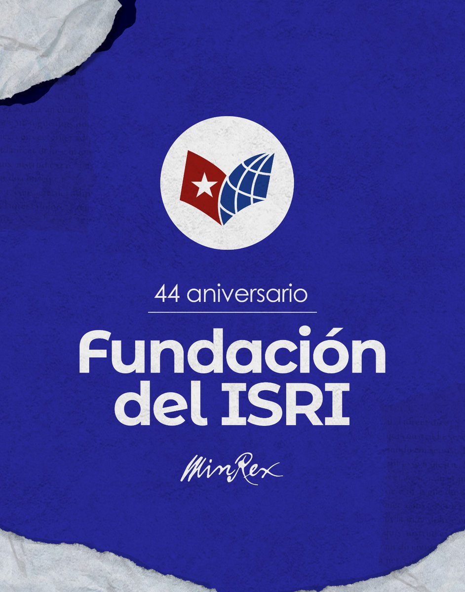 Felicitamos a estudiantes, profesores, trabajadores y graduados de <a href="/ISRICuba/">ISRI Cuba</a> en 44 aniversario de la fundación de esta icónica institución formadora de nuestra #DiplomaciaRevolucionaria.

Ser fieles al legado del Comandante en Jefe Fidel Castro y Raúl Roa es principal compromiso.