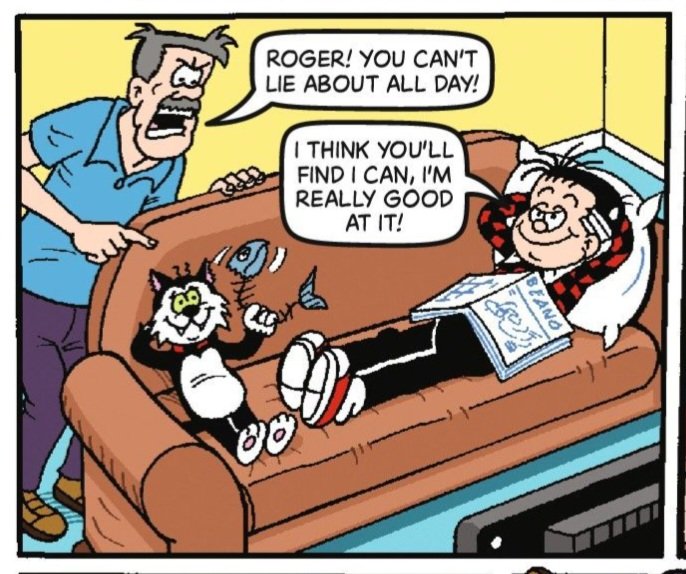 Roll up! Roll up! It's BEANO DAY! This week, Minnie the Minx tries being a grown-up, while Roger the Dodger tries to dodge out of doing... well, ANYTHING.

Scripts by me, art by <a href="/VictorianClam/">Laura Howell</a> and Barrie Appleby! Out now!