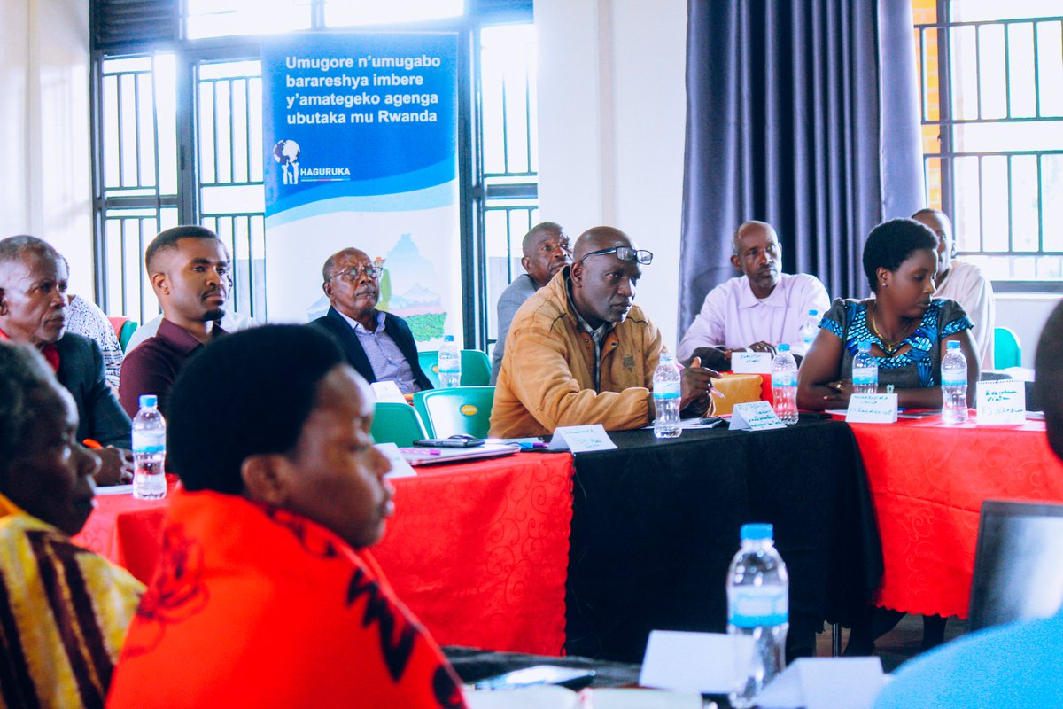 HAGURUKA-NGO (@haguruka_ngo) on Twitter photo HAGURUKA, in partnership with <a href="/Lands_Rwanda/">National Land Authority - NLA</a>, is training 188 local leaders, land committee members, and paralegals from <a href="/NyaruguruDistr/">Nyaruguru District</a>.
This training aims to: Enhance knowledge of the legal framework for women's land rights, equip local authorities with up-to-date land laws, HAGURUKA, in partnership with <a href="/Lands_Rwanda/">National Land Authority - NLA</a>, is training 188 local leaders, land committee members, and paralegals from <a href="/NyaruguruDistr/">Nyaruguru District</a>.
This training aims to: Enhance knowledge of the legal framework for women's land rights, equip local authorities with up-to-date land laws,