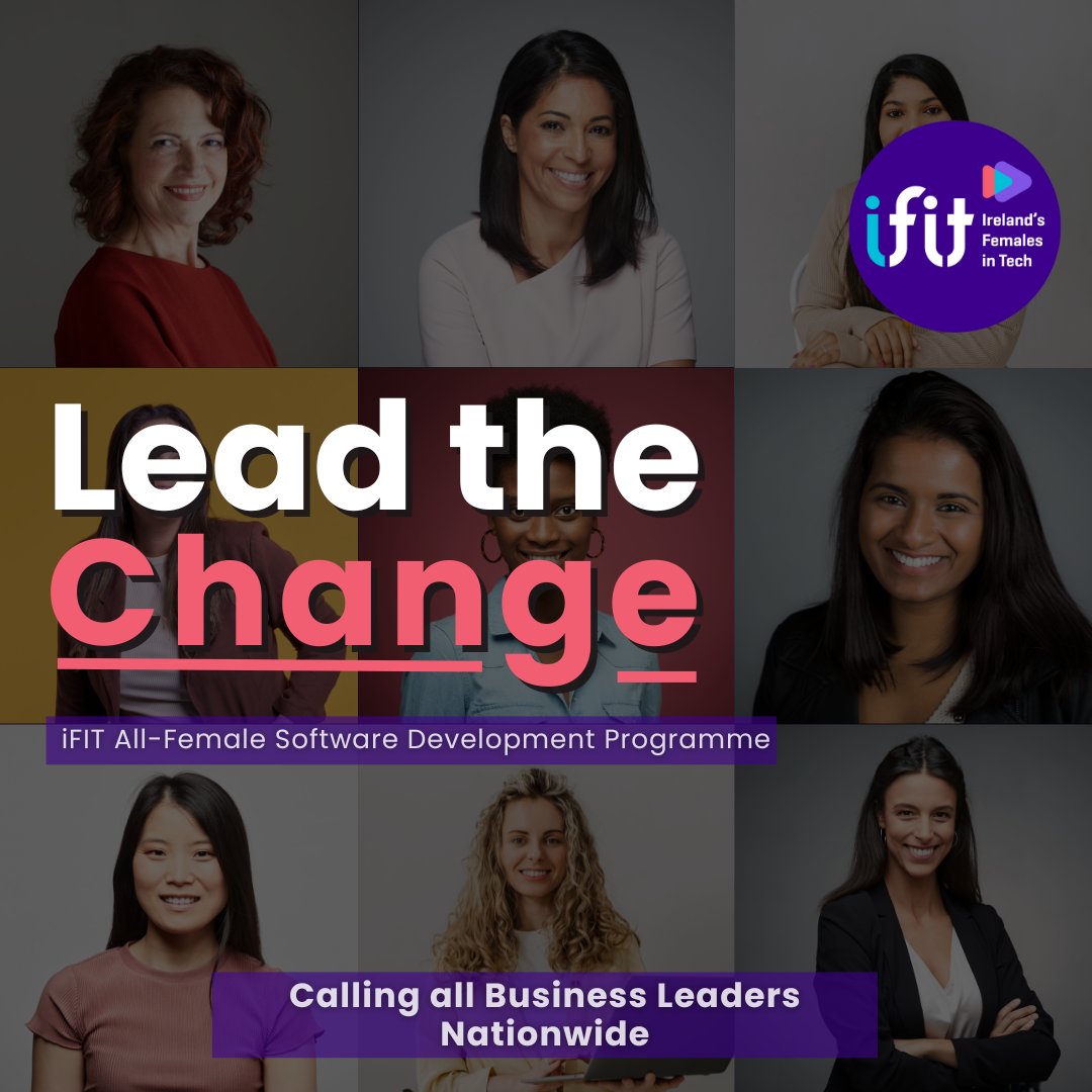FastrackintoIT's tweet image. Calling all forward-thinking #BusinessLeaders, it&apos;s time to lead the change in tech

Become a #TechApprentice Employer for the i-FIT programme this October - an all female Software Development Tech Apprenticeship programme

Visit fit.ie to register your interest.