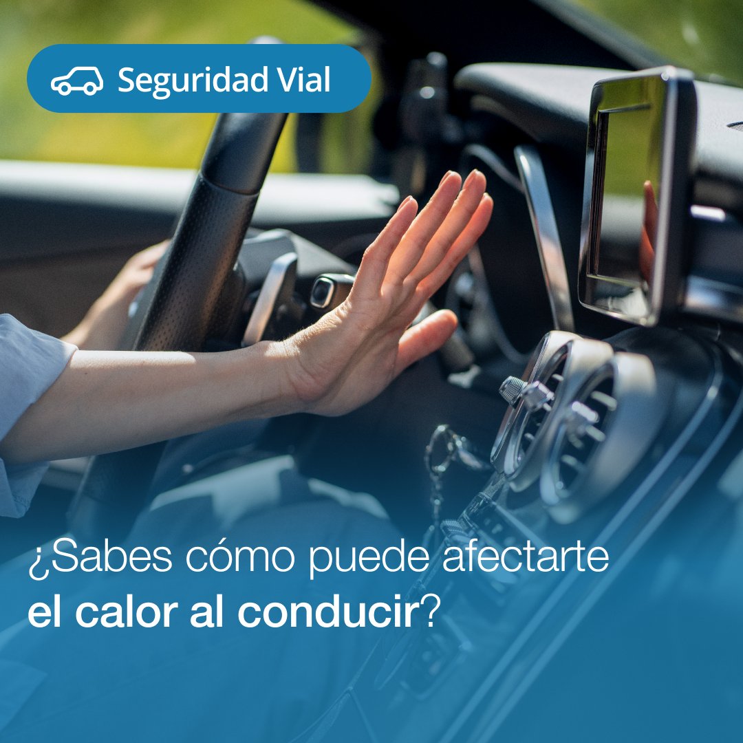 #SabíasQue el exceso de calor dentro del coche afecta seriamente a la conducción.

Si la temperatura supera los 25 °C, tu concentración baja y tu tiempo de reacción ante imprevistos aumenta. 😰
🌡️ Lo ideal: mantener el interior entre 21 °C y 23 °C.

#SeguridadVial