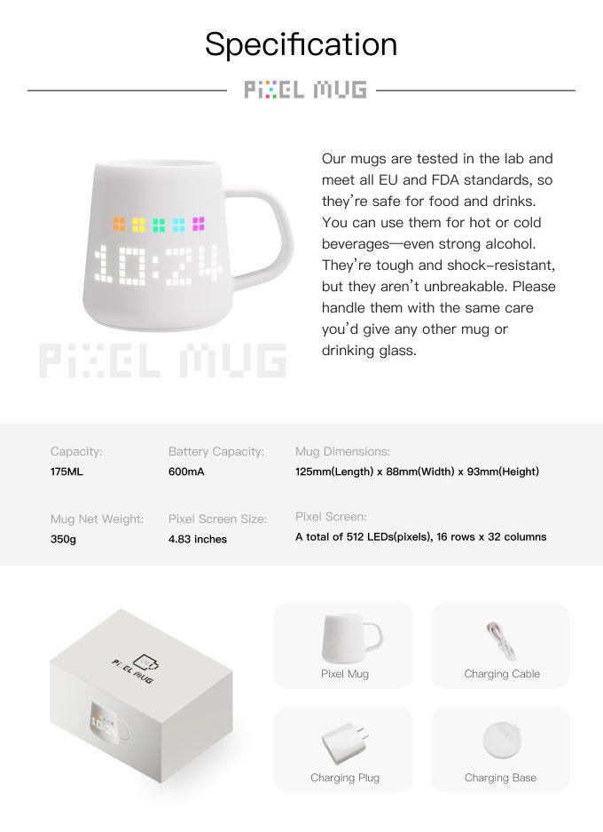 Univoice (@univoice_) on Twitter photo Built to perform. Safe to sip. ☕
 Pixel Mug meets EU & FDA standards and is tough enough for hot coffee, cold brews — even a strong pour.
✅ 512 LED pixels
✅ 600mAh battery
✅ 4.83” screen
✅ Shock-resistant & stylish
🔗 aipins.ai/project/682c00…
 #AIPIN #Web3Gadget #SmartMug Built to perform. Safe to sip. ☕
 Pixel Mug meets EU & FDA standards and is tough enough for hot coffee, cold brews — even a strong pour.
✅ 512 LED pixels
✅ 600mAh battery
✅ 4.83” screen
✅ Shock-resistant & stylish
🔗 aipins.ai/project/682c00…
 #AIPIN #Web3Gadget #SmartMug