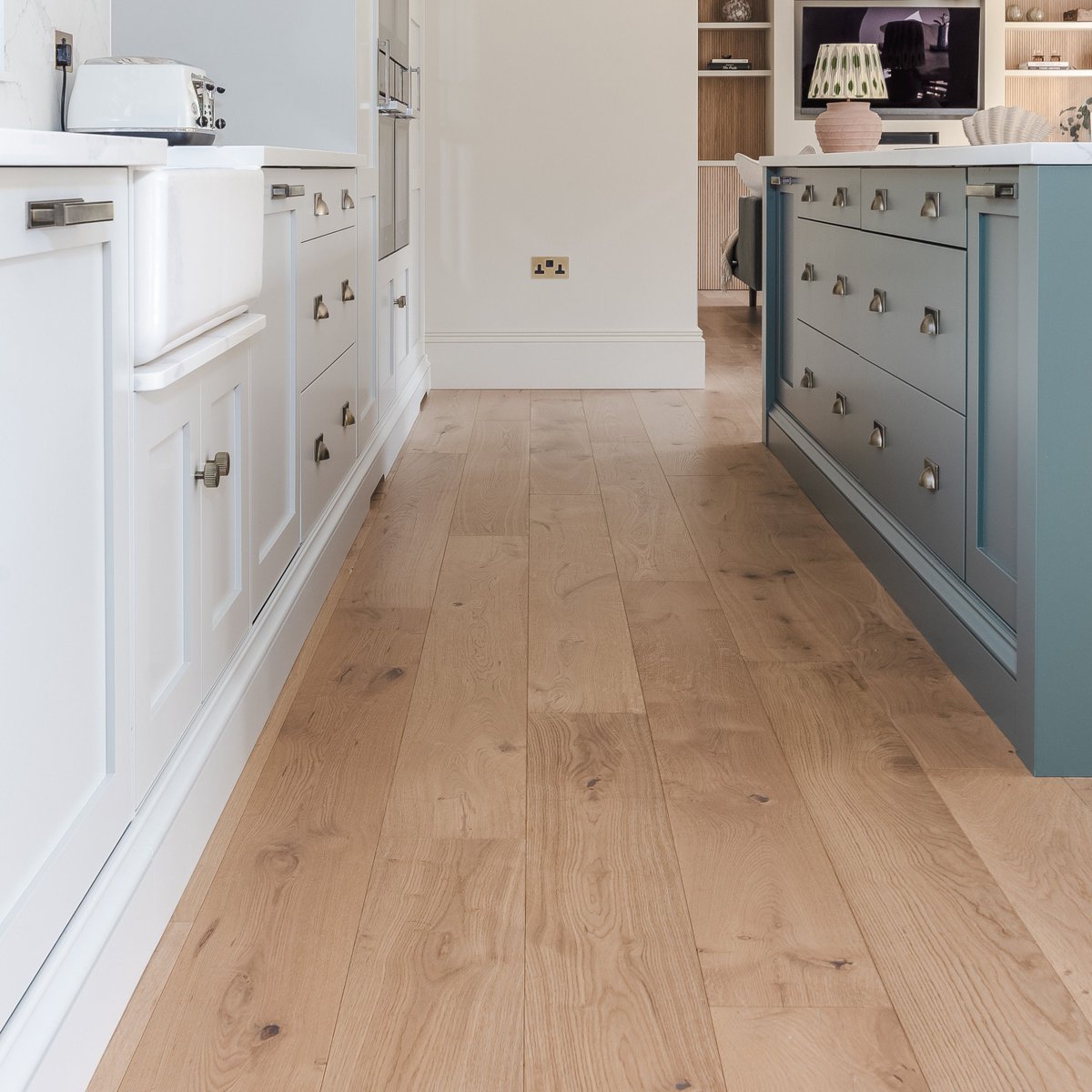 Our Wednesday Wood Floor pick is the sublime oak finish of our <a href="/V4Woodflooring/">V4 Wood Flooring</a> Deco White Smoked Oak planks. Classic vibes with a modern muted twist make these floors a perfect fit in contemporary or traditional settings. Buy them with our V4 Best Price Promise.