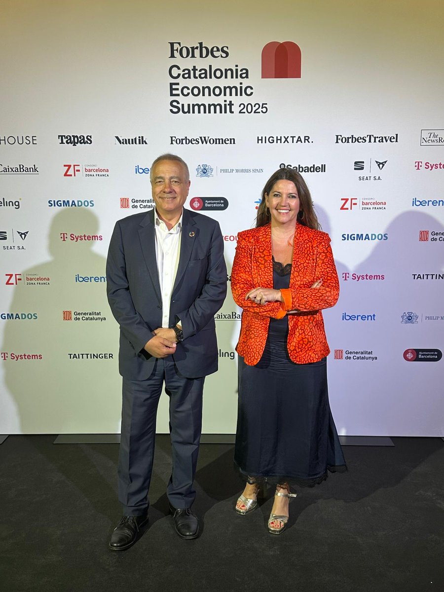 📍Nuestro delegado especial del Estado, <a href="/pere_navarro/">Pere Navarro Morera</a>, y nuestra directora general, <a href="/SorigueBlanca/">Blanca Sorigué Borrell</a>, asisten al #ForbesSummit25Catalonia, la cita imprescindible de <a href="/Forbes_es/">Forbes_es</a> para debatir sobre el futuro de Cataluña como nodo industrial, tecnológico y cultural🚀.