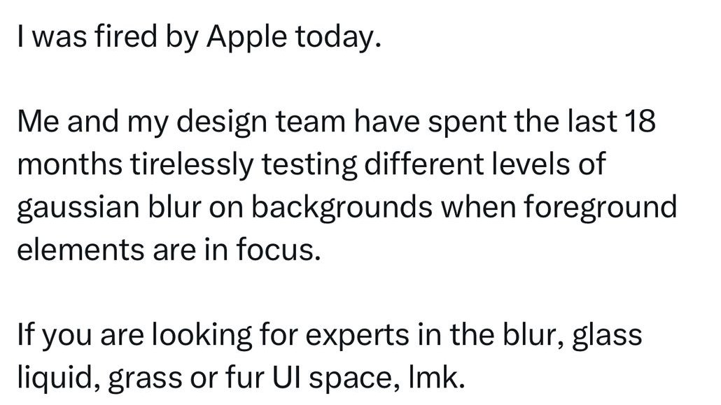 Media takes a satirical post and publishes that Apple fired its lead designer.

Media needs a Neo 1, an emotionally intelligent companion that can detect humor and satire.