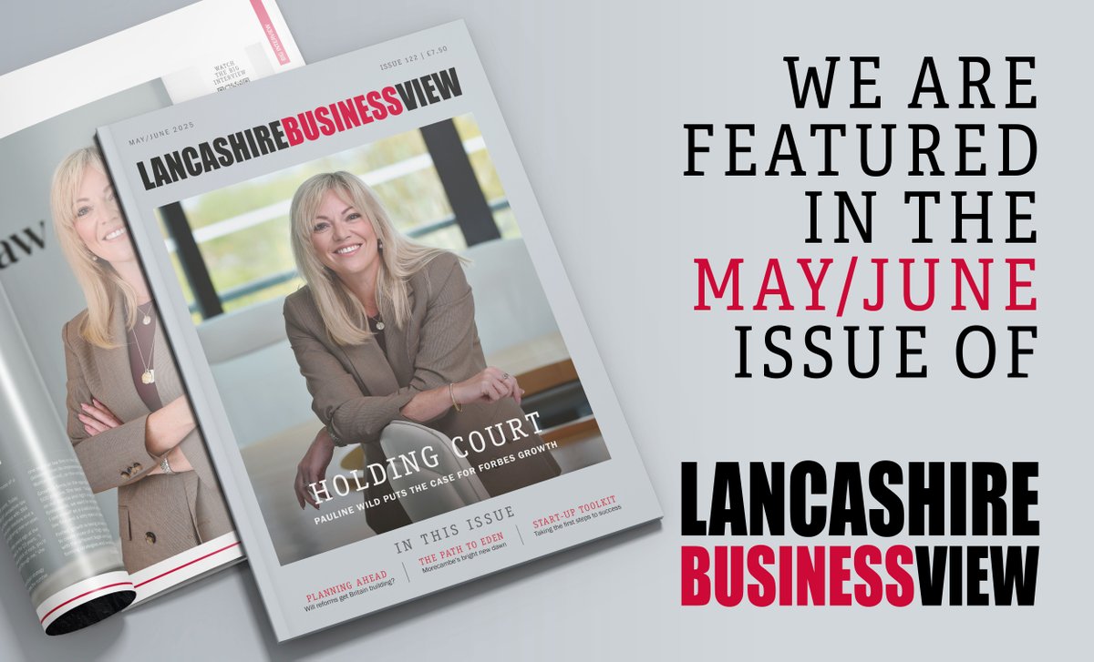 The latest edition of <a href="/LBVmagazine/">Lancashire Business View</a> is here, Sue Smith talks about a start-up toolkit on page 36 and StJohn Crean speaks about organisational wellbeing on page 53.

Read for free online 👇
ow.ly/FK5850W789j
